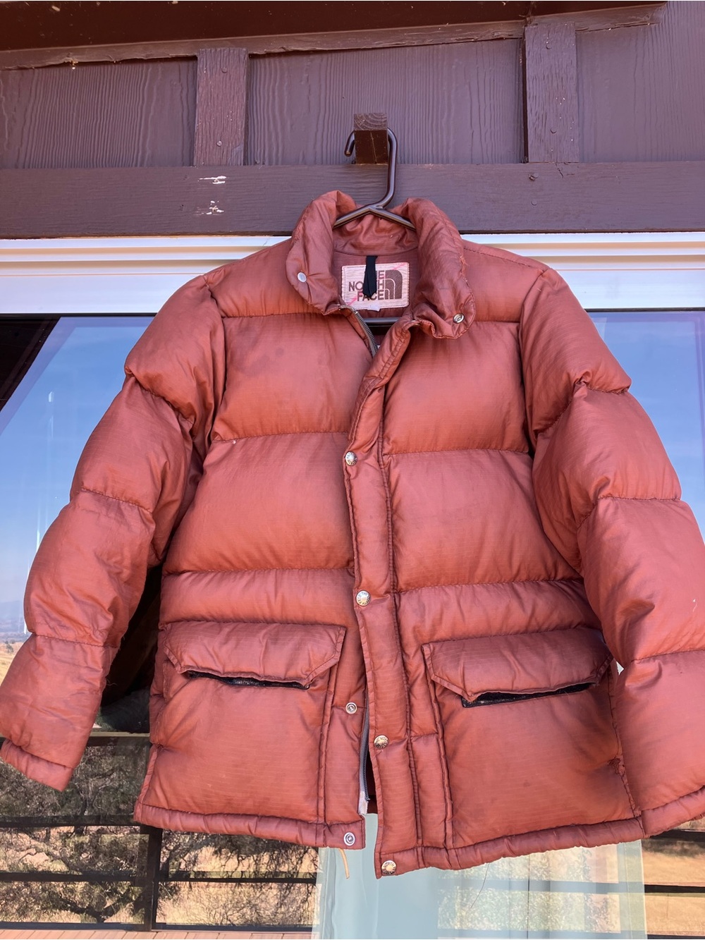 Vintage North Face Puffer Jacket Brown XS